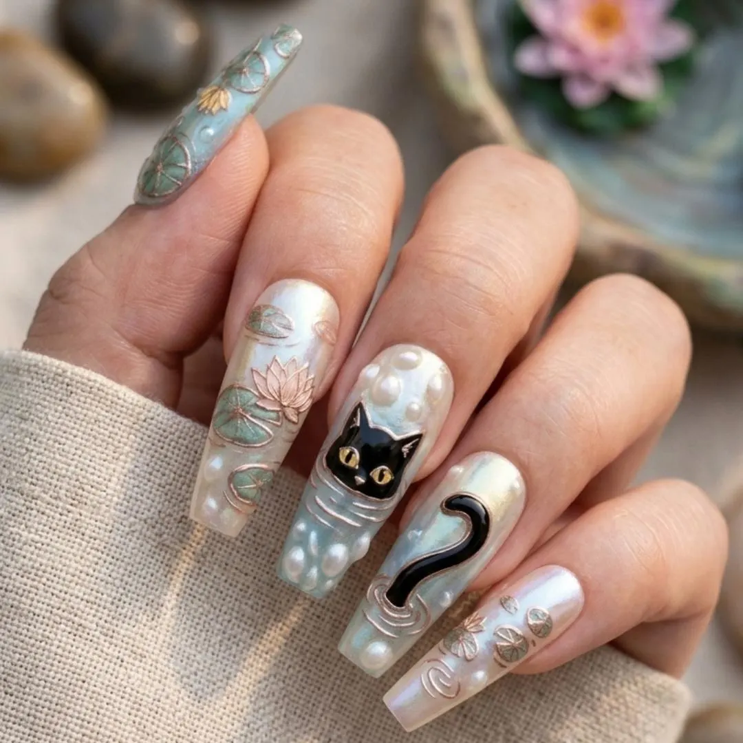 press on nails, custom press on nails, fake nails, Nails Art, stained glass nails, gold press on nails, 3d press on nails, luxury press on nails, handmade press on nails