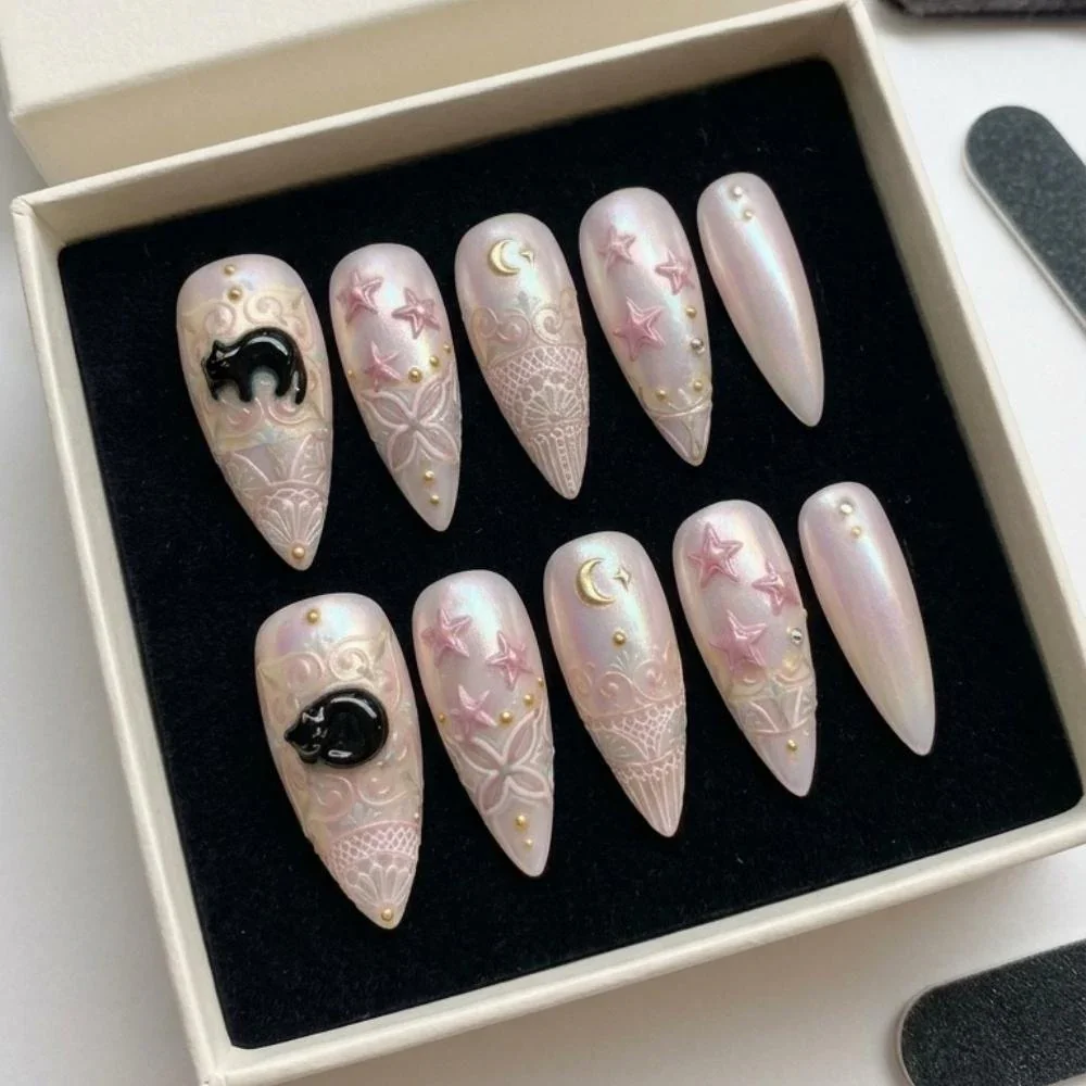 press on nails, custom press on nails, fake nails, Nails Art, stained glass nails, gold press on nails, 3d press on nails, luxury press on nails, handmade press on nails