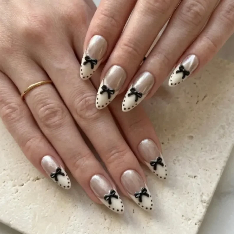 French Tip Nails, Press On Nails, press on nails, custom press on nails, fake nails, Nails Art, stained glass nails, gold press on nails, 3d press on nails, luxury press on nails, handmade press on nails