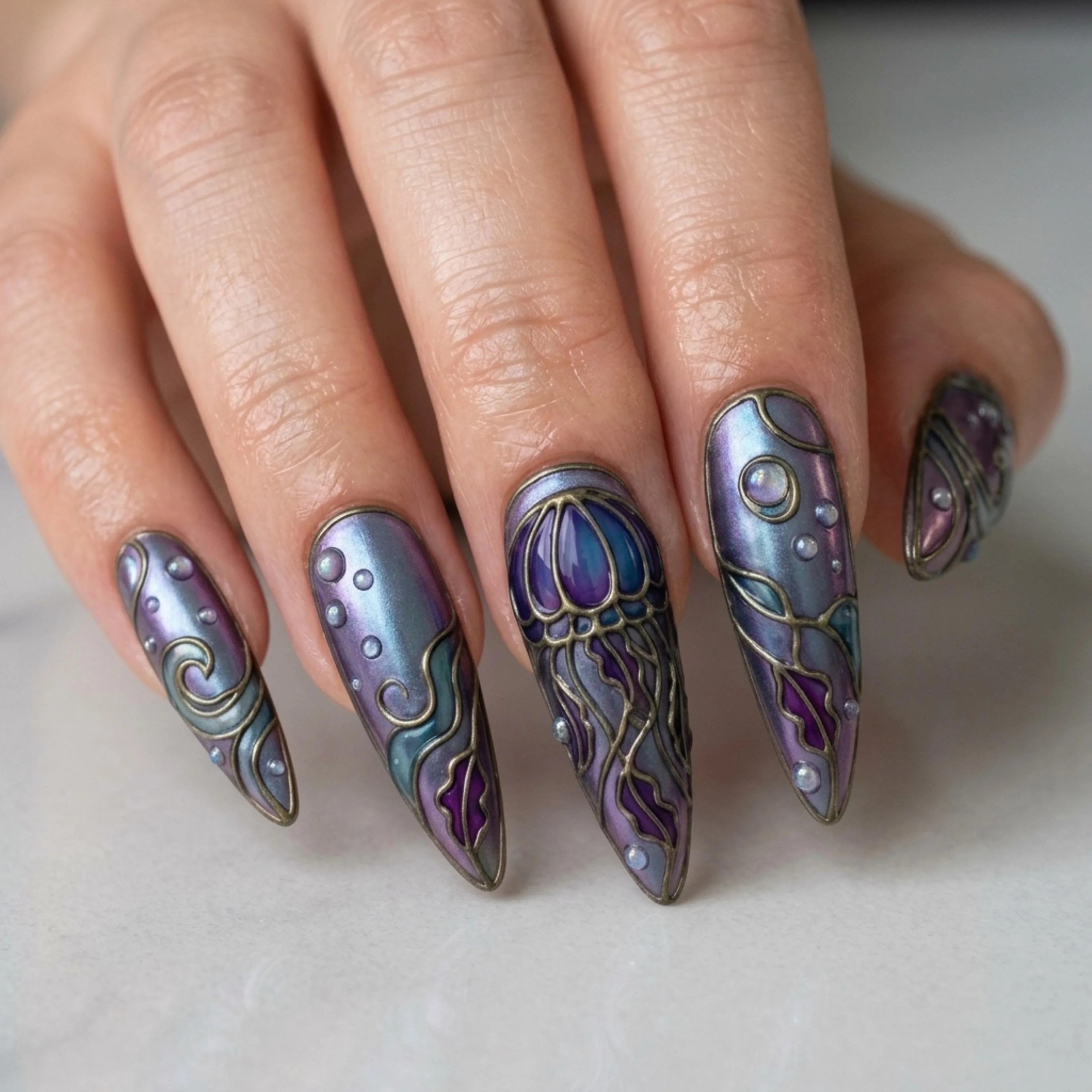 press on nails, custom press on nails, fake nails, Nails Art, stained glass nails, gold press on nails, 3d press on nails, luxury press on nails, handmade press on nails
