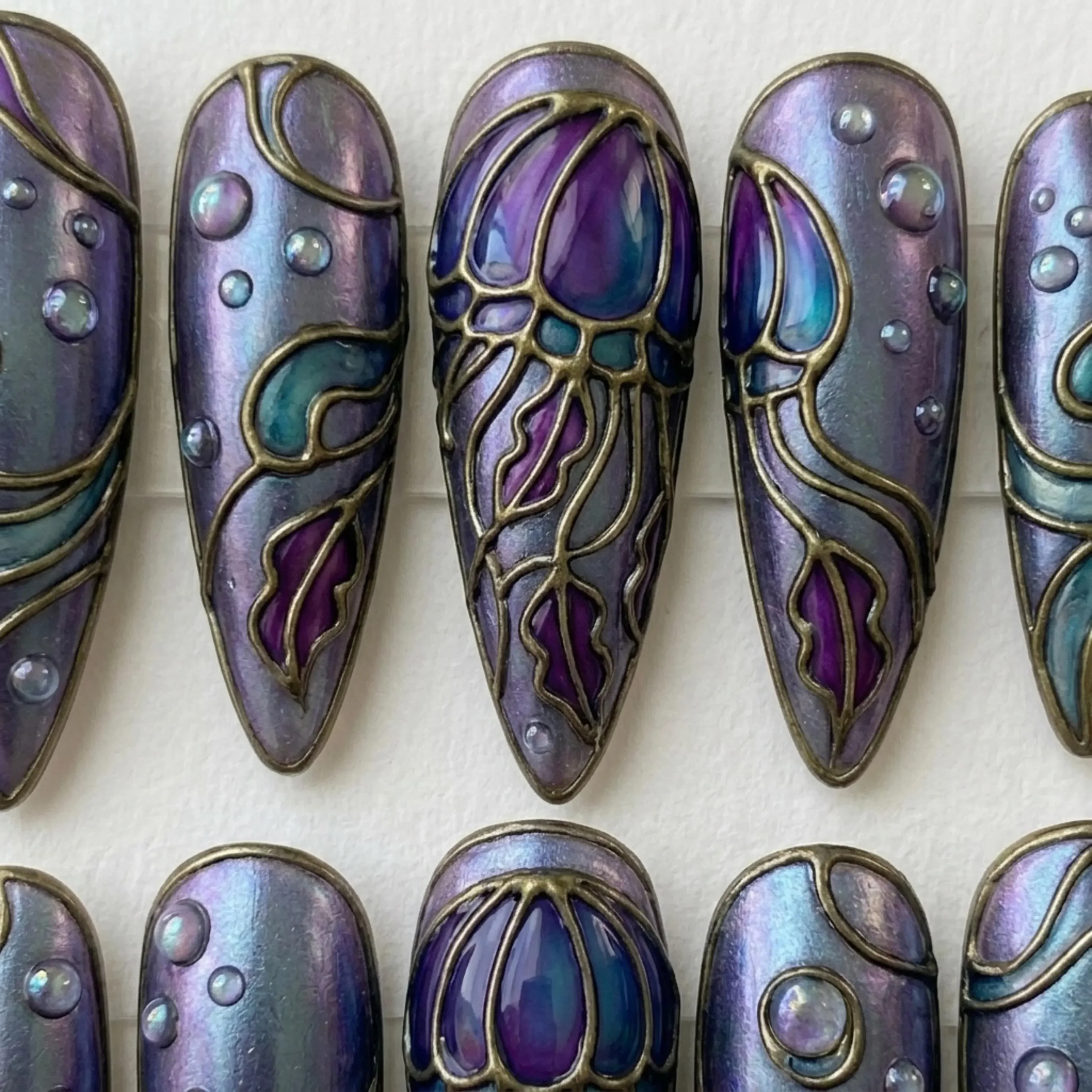 press on nails, custom press on nails, fake nails, Nails Art, stained glass nails, gold press on nails, 3d press on nails, luxury press on nails, handmade press on nails