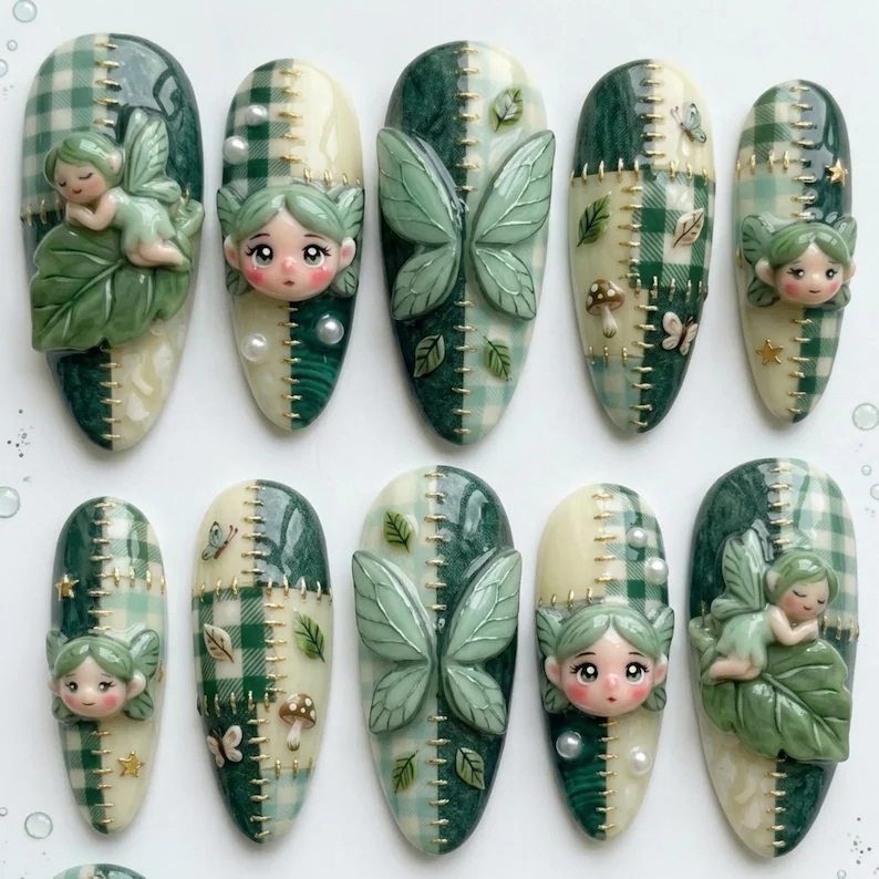 press on nails, custom press on nails, fake nails, Nails Art, stained glass nails, gold press on nails, 3d press on nails, luxury press on nails, handmade press on nails