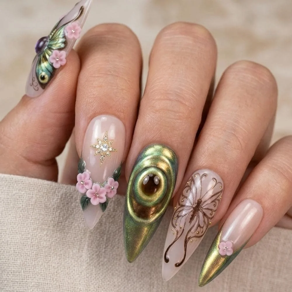 press on nails, custom press on nails, fake nails, Nails Art, stained glass nails, gold press on nails, 3d press on nails, luxury press on nails, handmade press on nails