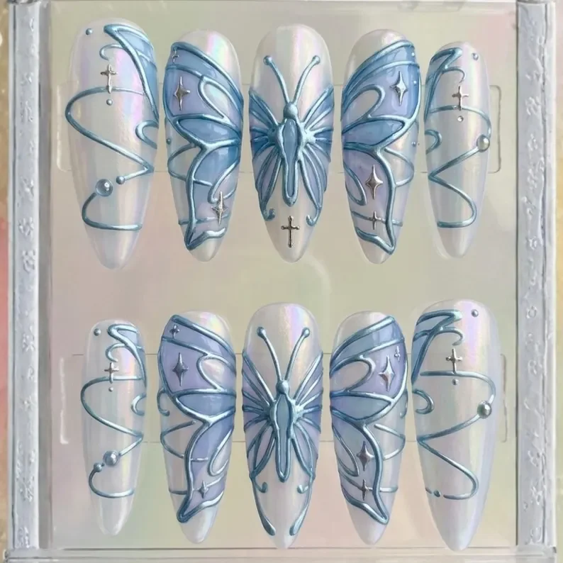 press on nails, custom press on nails, fake nails, Nails Art, stained glass nails, gold press on nails, 3d press on nails, luxury press on nails, handmade press on nails