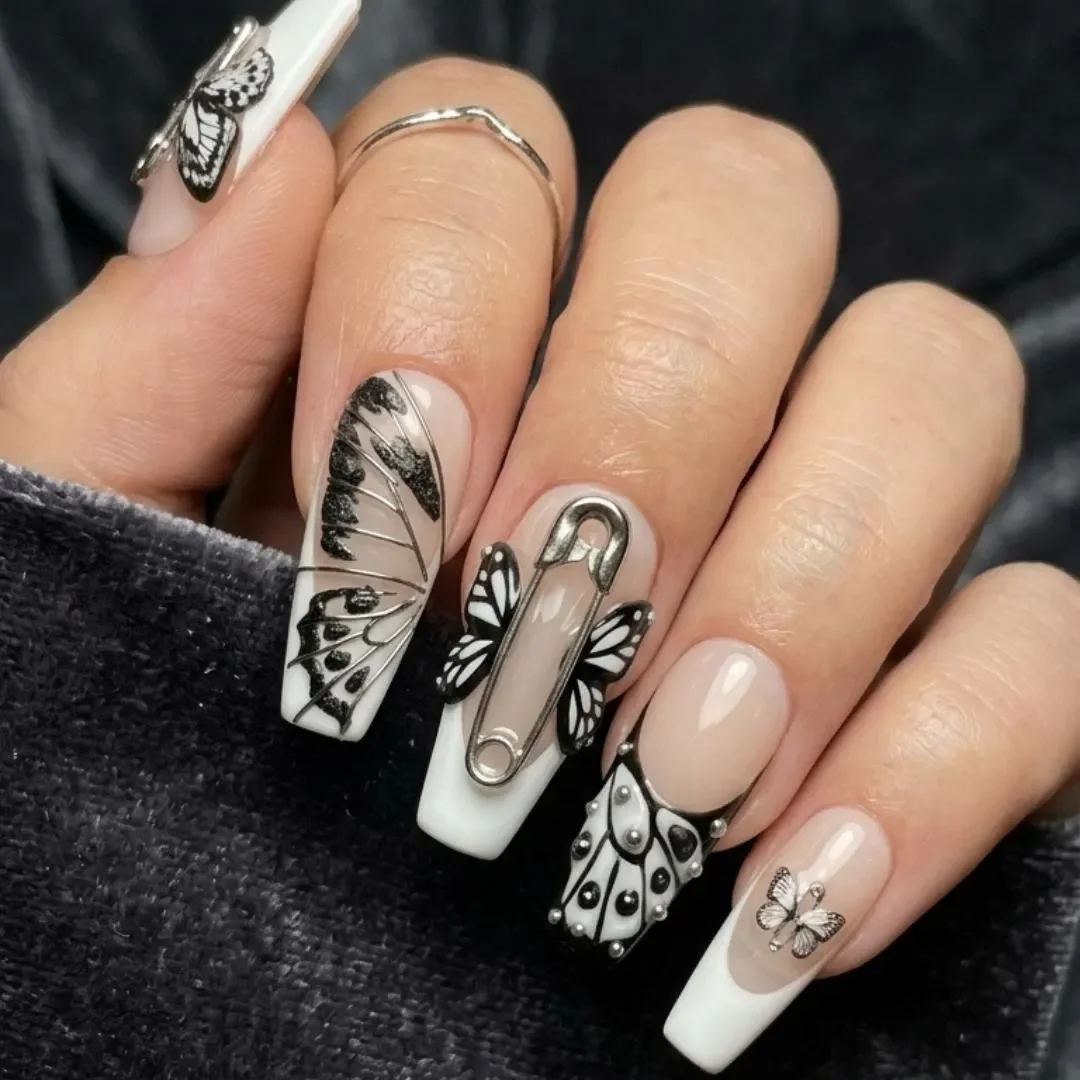 press on nails, custom press on nails, fake nails, Nails Art, stained glass nails, gold press on nails, 3d press on nails, luxury press on nails, handmade press on nails