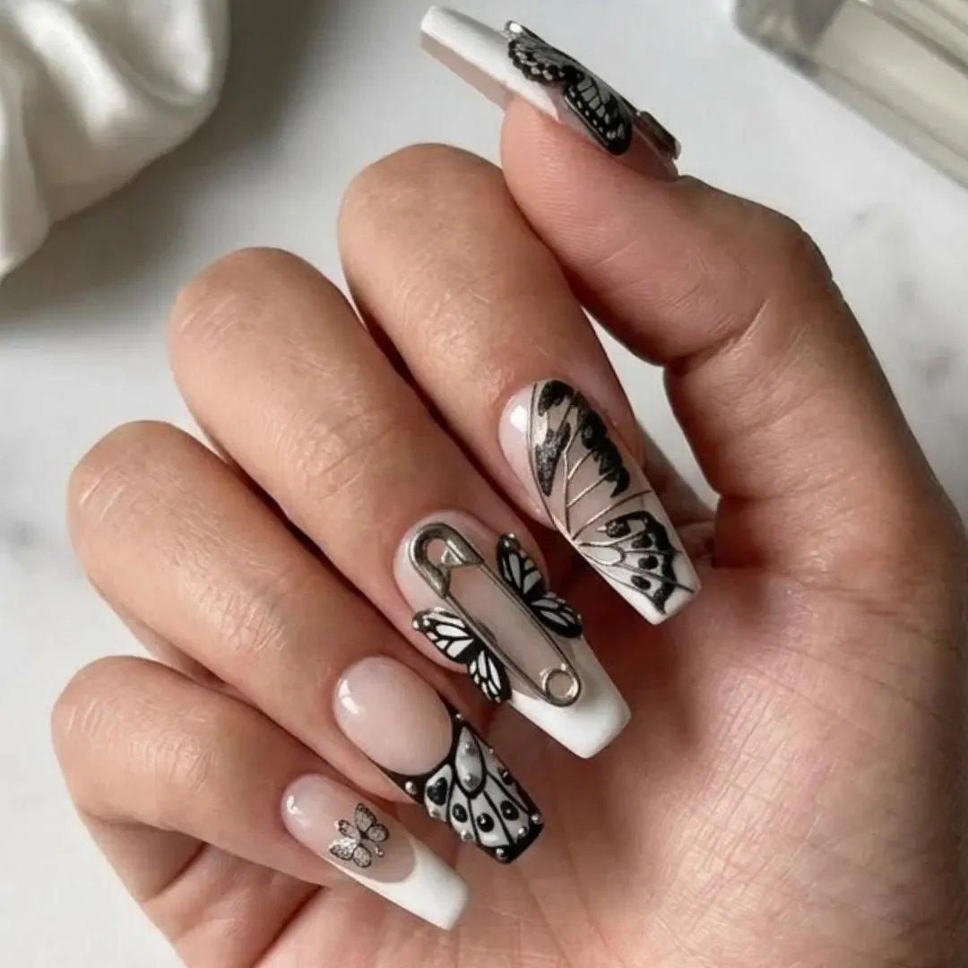 press on nails, custom press on nails, fake nails, Nails Art, stained glass nails, gold press on nails, 3d press on nails, luxury press on nails, handmade press on nails