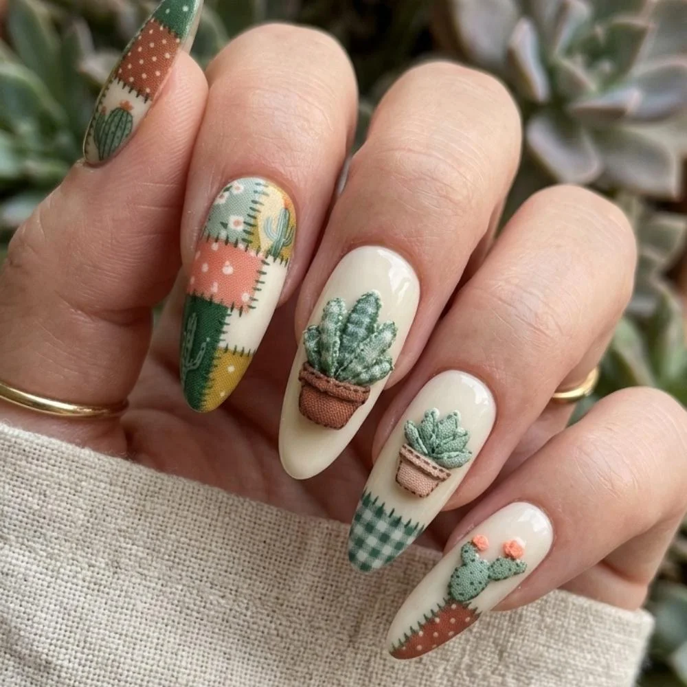 patchwork quilt, quilt nail art, press on nails, custom press on nails, fake nails, Nails Art, stained glass nails, gold press on nails, 3d press on nails, luxury press on nails, handmade press on nails