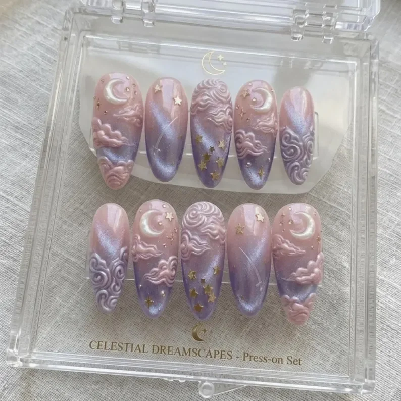 press on nails, custom press on nails, fake nails, Nails Art, stained glass nails, gold press on nails, 3d press on nails, luxury press on nails, handmade press on nails