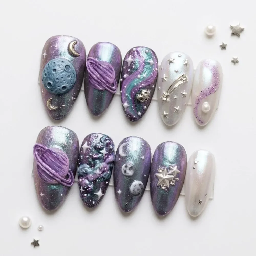 press on nails, custom press on nails, fake nails, Nails Art, stained glass nails, gold press on nails, 3d press on nails, luxury press on nails, handmade press on nails