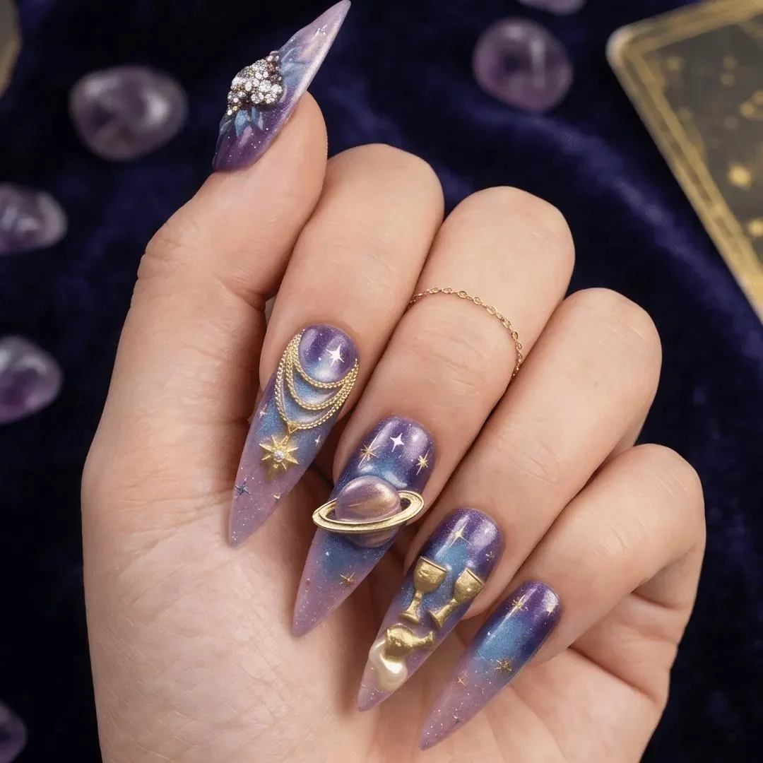 press on nails, custom press on nails, fake nails, Nails Art, stained glass nails, gold press on nails, 3d press on nails, luxury press on nails, handmade press on nails