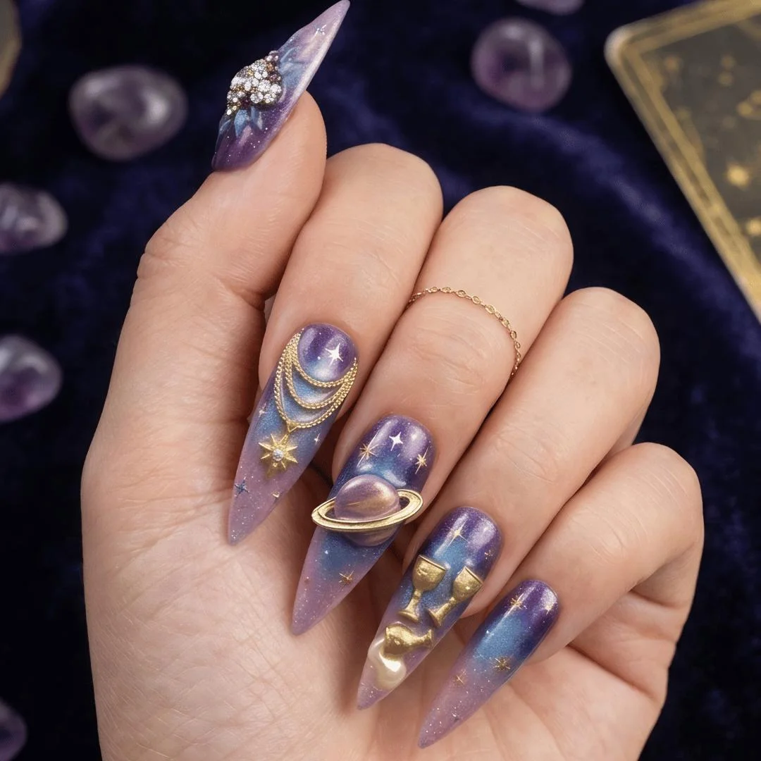 press on nails, custom press on nails, fake nails, Nails Art, stained glass nails, gold press on nails, 3d press on nails, luxury press on nails, handmade press on nails