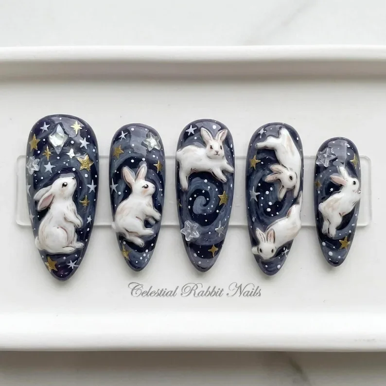 press on nails, custom press on nails, fake nails, Nails Art, stained glass nails, gold press on nails, 3d press on nails, luxury press on nails, handmade press on nails