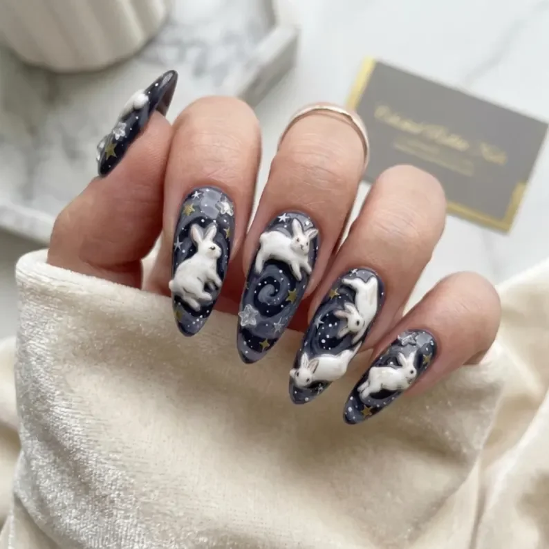 press on nails, custom press on nails, fake nails, Nails Art, stained glass nails, gold press on nails, 3d press on nails, luxury press on nails, handmade press on nails