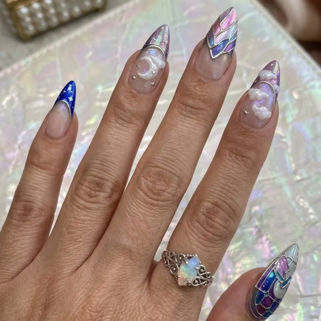 press on nails, custom press on nails, fake nails, Nails Art, stained glass nails, gold press on nails, 3d press on nails, luxury press on nails, handmade press on nails