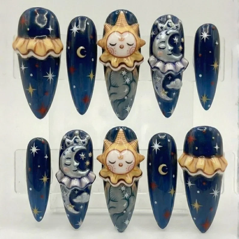 press on nails, custom press on nails, fake nails, Nails Art, stained glass nails, gold press on nails, 3d press on nails, luxury press on nails, handmade press on nails