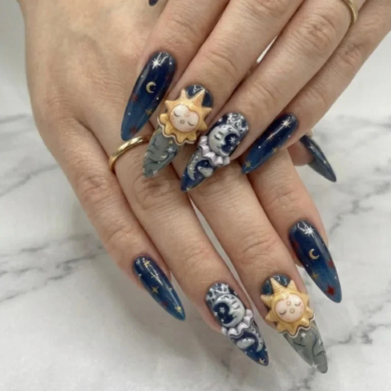 press on nails, custom press on nails, fake nails, Nails Art, stained glass nails, gold press on nails, 3d press on nails, luxury press on nails, handmade press on nails