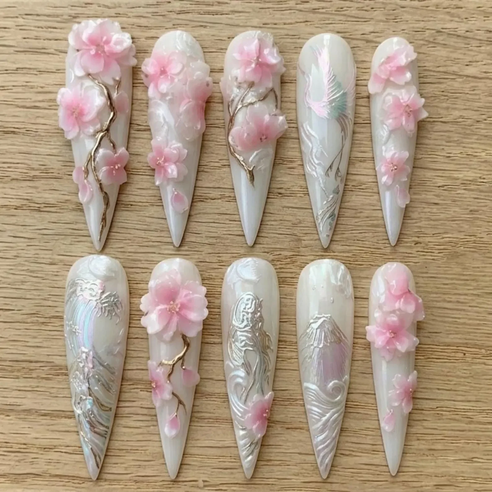 press on nails, Japanese nail art, custom press on nails, fake nails, Nails Art, stained glass nails, gold press on nails, 3d press on nails, luxury press on nails, handmade press on nails