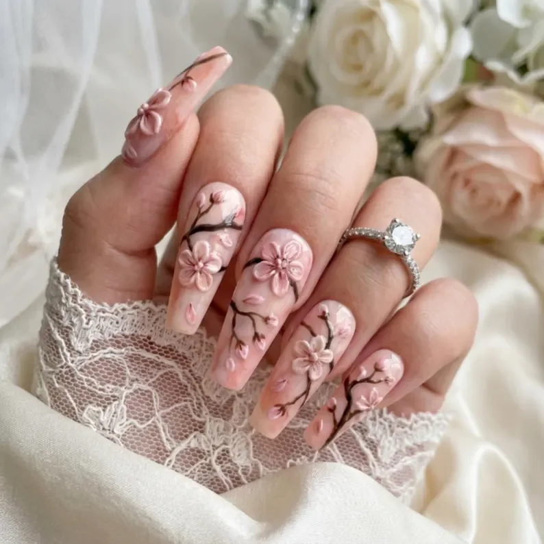 press on nails, custom press on nails, fake nails, Nails Art, stained glass nails, gold press on nails, 3d press on nails, luxury press on nails, handmade press on nails