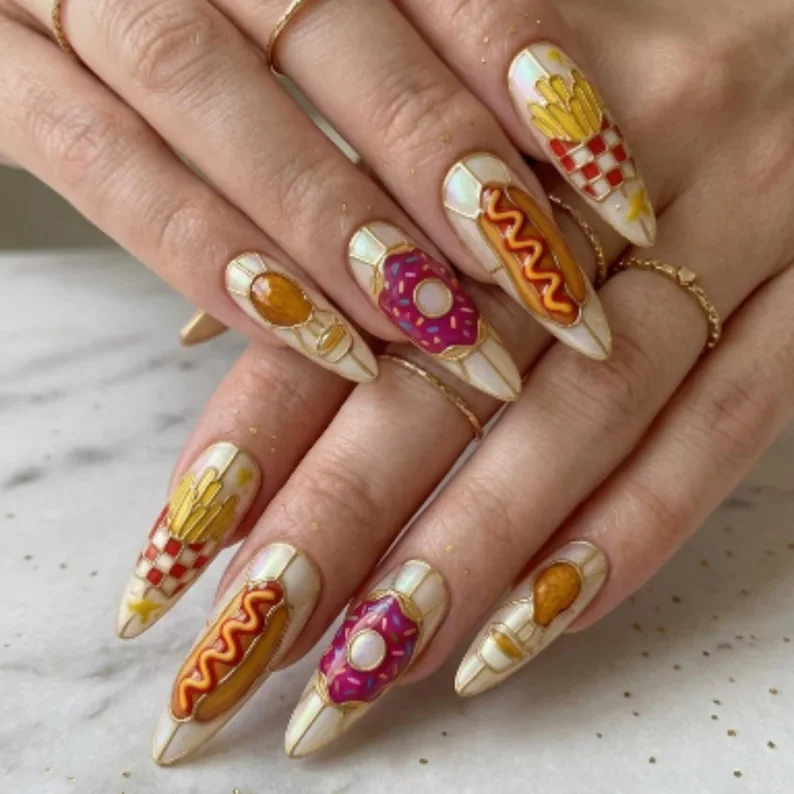 press on nails, custom press on nails, fake nails, Nails Art, stained glass nails, gold press on nails, 3d press on nails, luxury press on nails, handmade press on nails