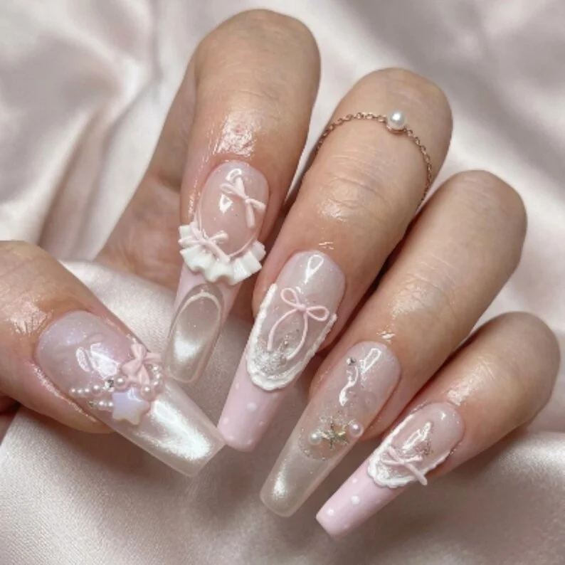 press on nails, custom press on nails, fake nails, Nails Art, stained glass nails, gold press on nails, 3d press on nails, luxury press on nails, handmade press on nails