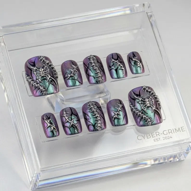 press on nails, custom press on nails, fake nails, Nails Art, stained glass nails, gold press on nails, 3d press on nails, luxury press on nails, handmade press on nails