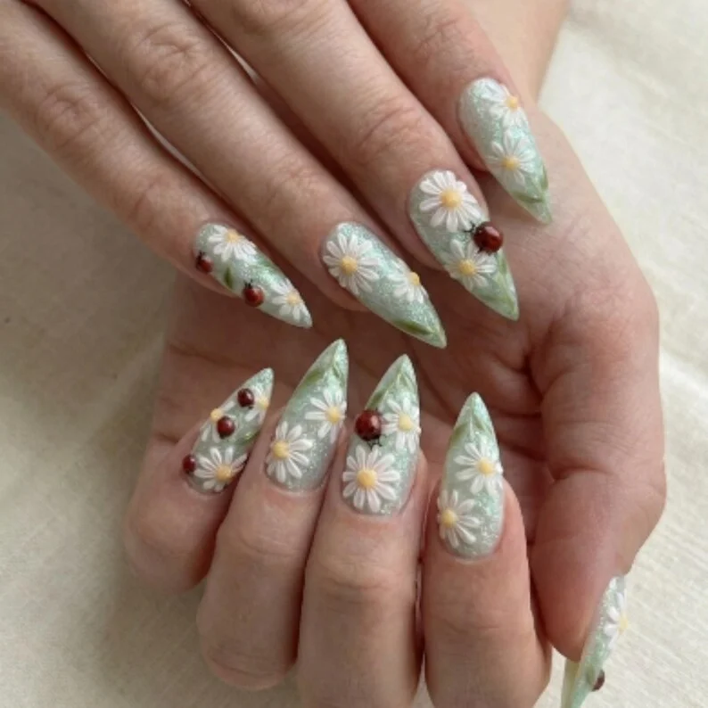 cute nail art, summer nail style, press on nails, custom press on nails, fake nails, Nails Art, stained glass nails, gold press on nails, 3d press on nails, luxury press on nails, handmade press on nails