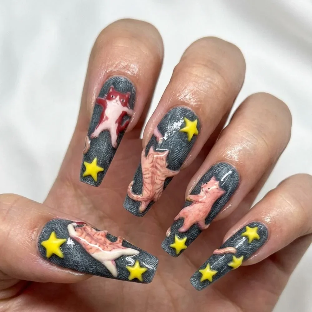 press on nails, custom press on nails, fake nails, Nails Art, stained glass nails, gold press on nails, 3d press on nails, luxury press on nails, handmade press on nails