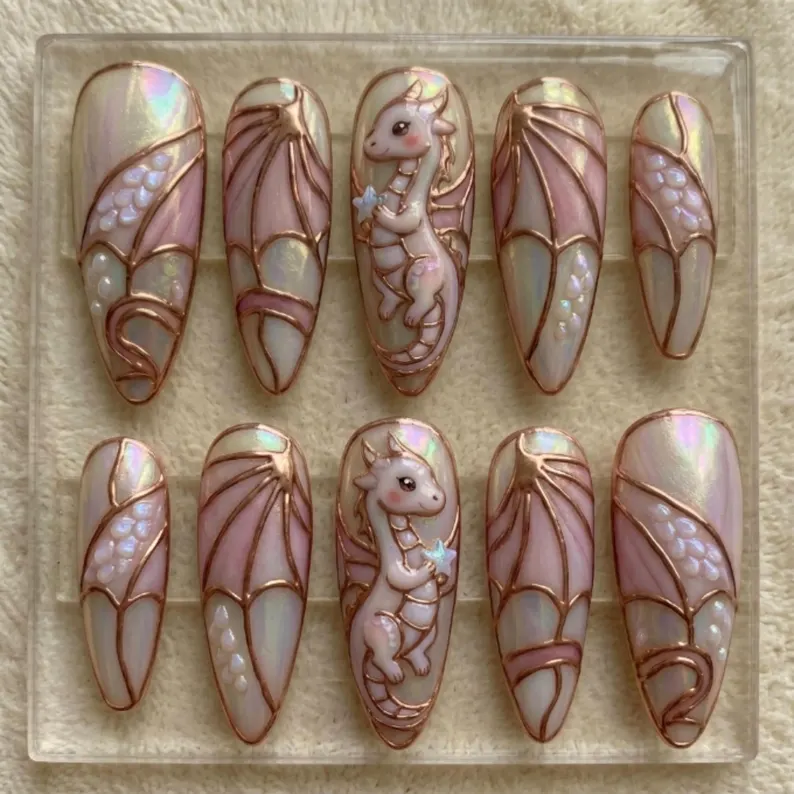 press on nails, custom press on nails, fake nails, Nails Art, stained glass nails, gold press on nails, 3d press on nails, luxury press on nails, handmade press on nails