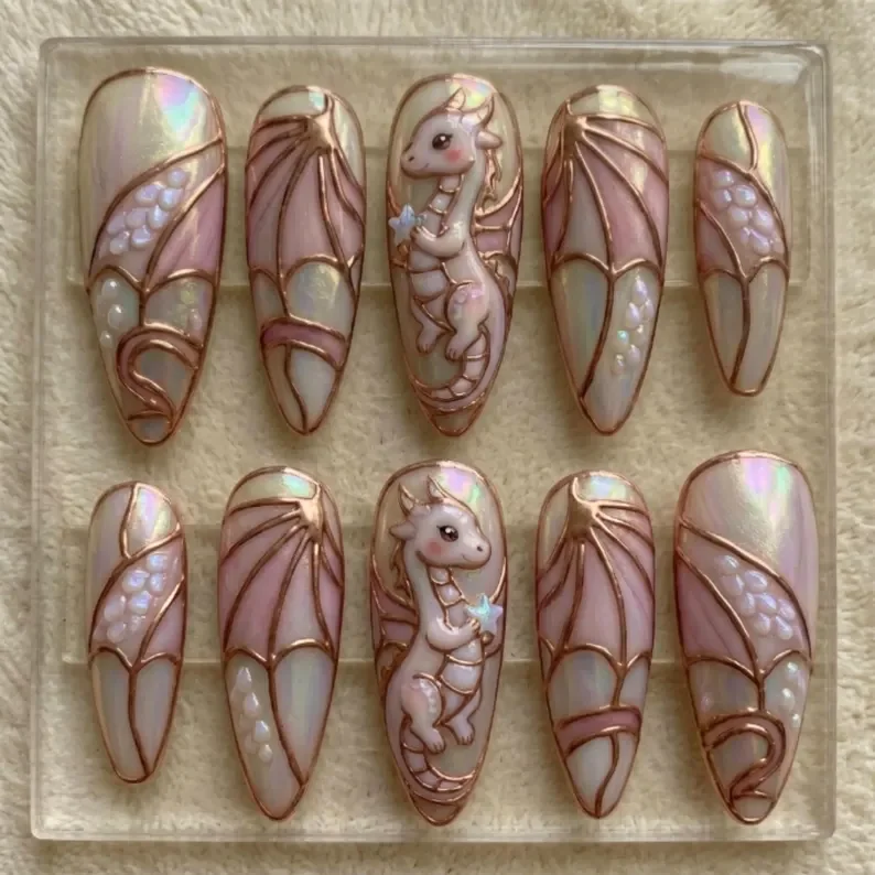 press on nails, custom press on nails, fake nails, Nails Art, stained glass nails, gold press on nails, 3d press on nails, luxury press on nails, handmade press on nails