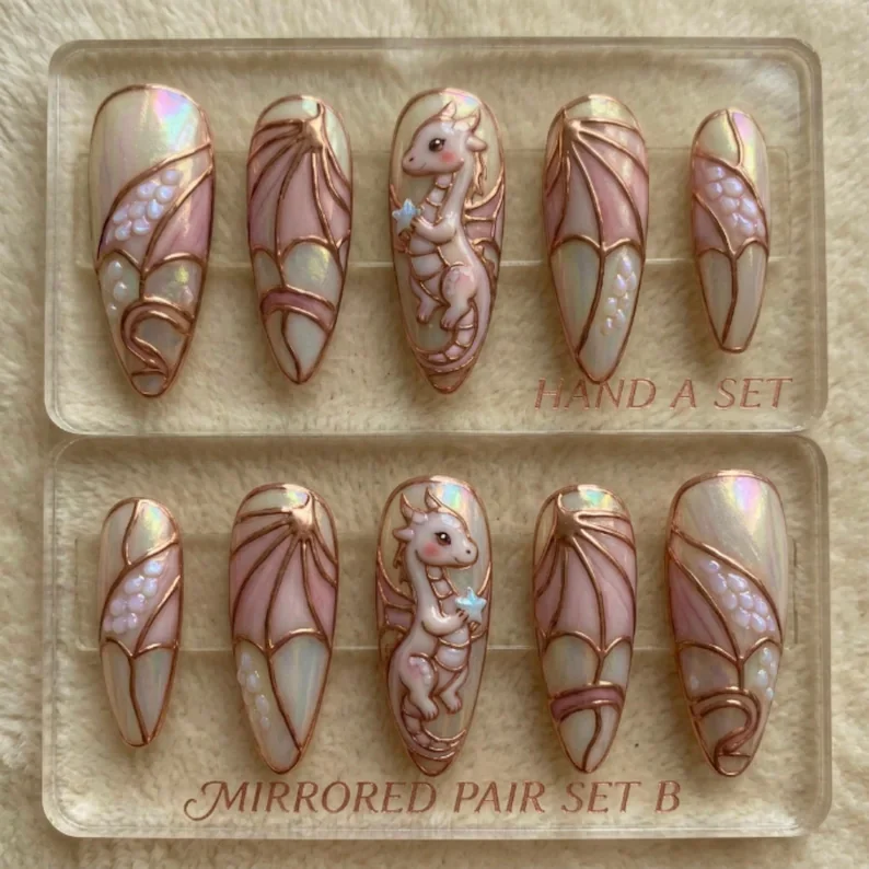 press on nails, custom press on nails, fake nails, Nails Art, stained glass nails, gold press on nails, 3d press on nails, luxury press on nails, handmade press on nails