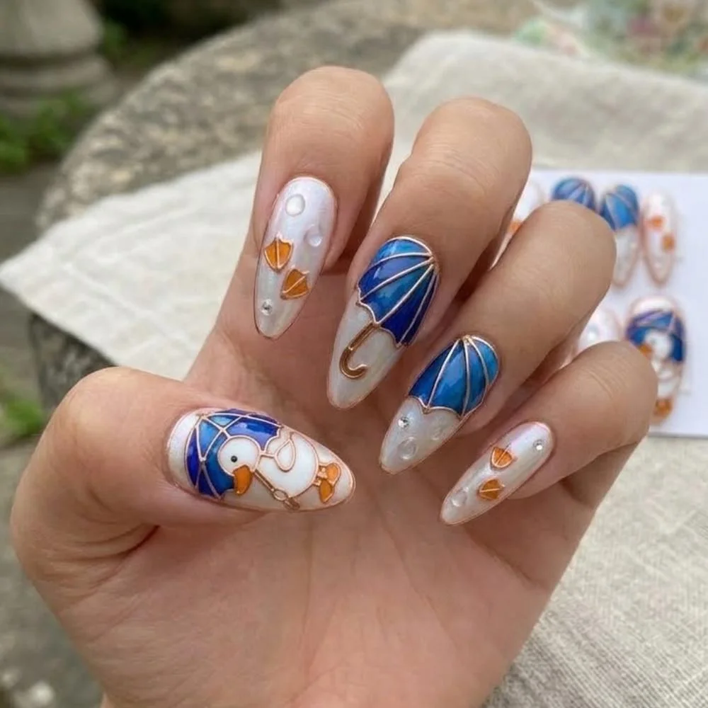 stained glass, kawaii art, press on nails, custom press on nails, fake nails, Nails Art, stained glass nails, gold press on nails, 3d press on nails, luxury press on nails, handmade press on nails