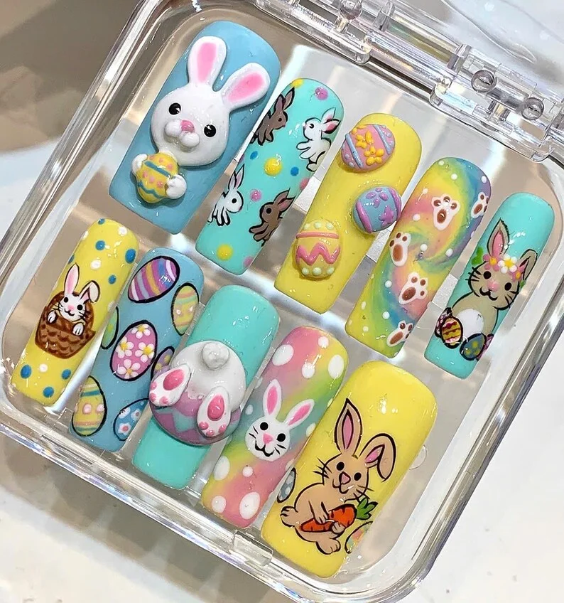 press on nails, custom press on nails, fake nails, Nails Art, stained glass nails, gold press on nails, 3d press on nails, luxury press on nails, handmade press on nails