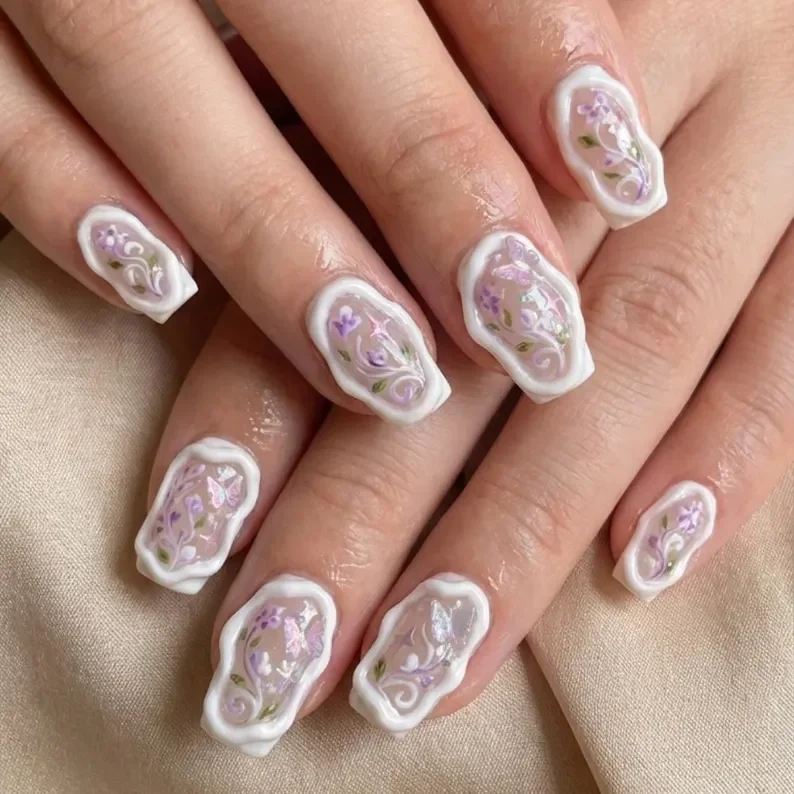 press on nails, custom press on nails, fake nails, Nails Art, stained glass nails, gold press on nails, 3d press on nails, luxury press on nails, handmade press on nails