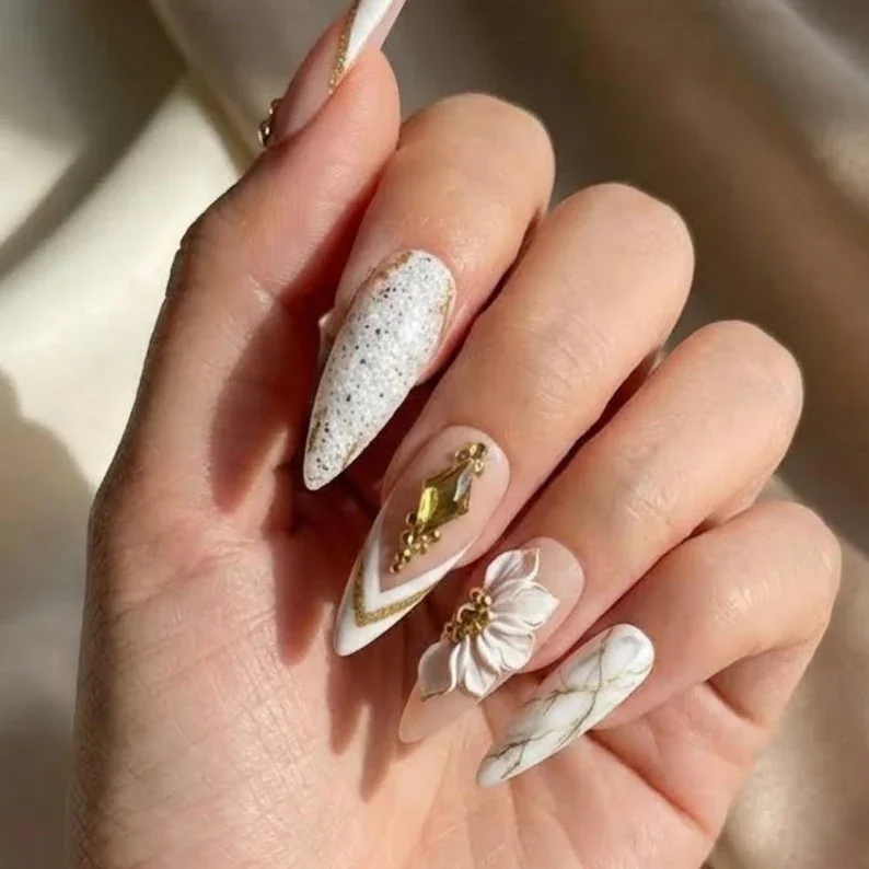 marble press on nails, sugar glitter nails, press on nails, custom press on nails, fake nails, Nails Art, stained glass nails, gold press on nails, 3d press on nails, luxury press on nails, handmade press on nails