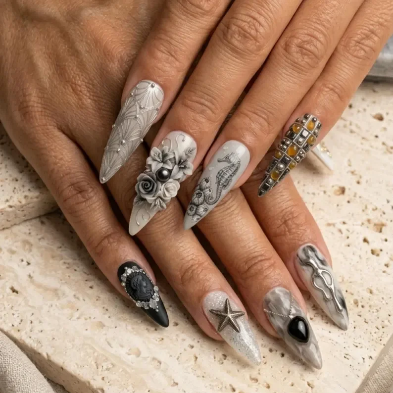 press on nails, custom press on nails, fake nails, Nails Art, stained glass nails, gold press on nails, 3d press on nails, luxury press on nails, handmade press on nails
