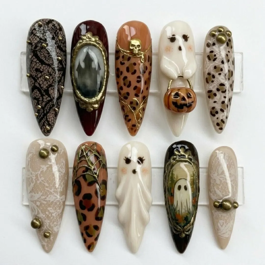 press on nails, custom press on nails, fake nails, Nails Art, stained glass nails, gold press on nails, 3d press on nails, luxury press on nails, handmade press on nails