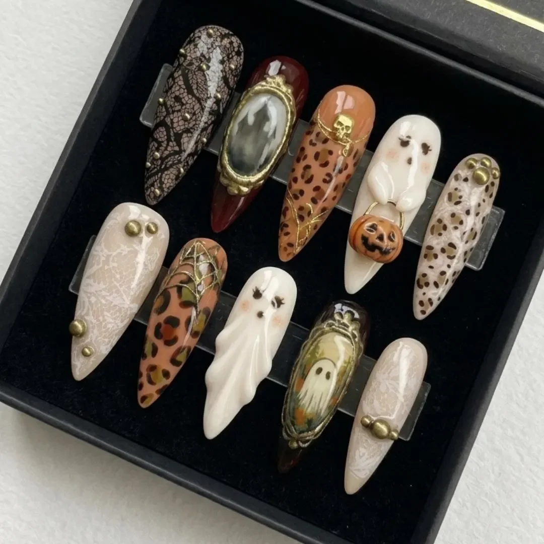 press on nails, custom press on nails, fake nails, Nails Art, stained glass nails, gold press on nails, 3d press on nails, luxury press on nails, handmade press on nails