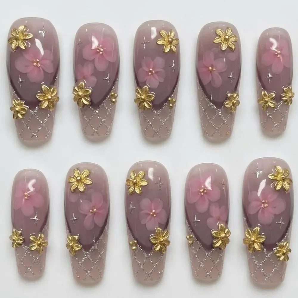 press on nails, custom press on nails, fake nails, Nails Art, stained glass nails, gold press on nails, 3d press on nails, luxury press on nails, handmade press on nails