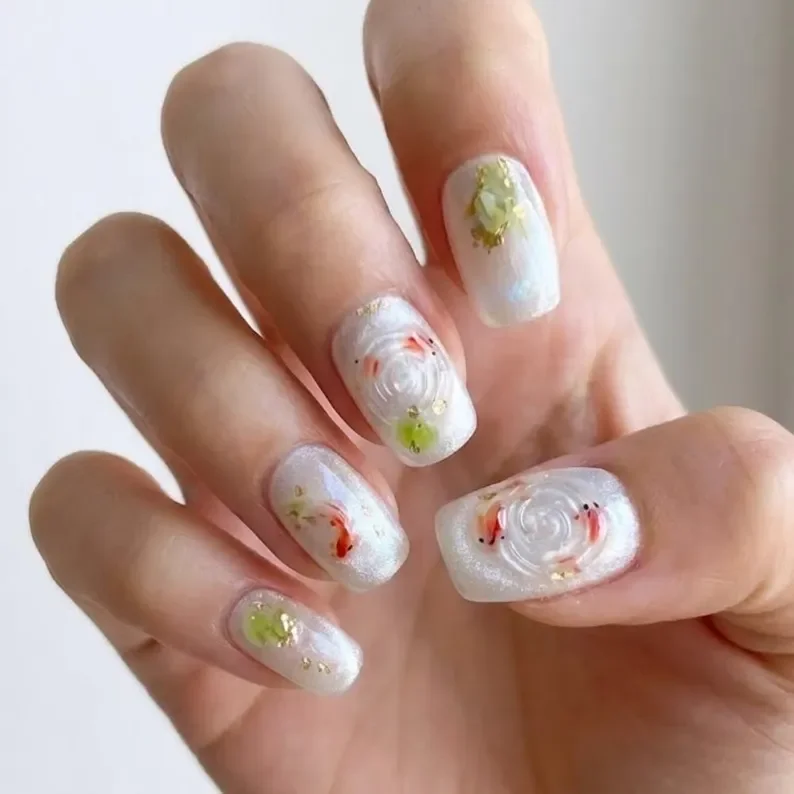 press on nails, cat eye nail art, custom press on nails, fake nails, Nails Art, stained glass nails, gold press on nails, 3d press on nails, luxury press on nails, handmade press on nails