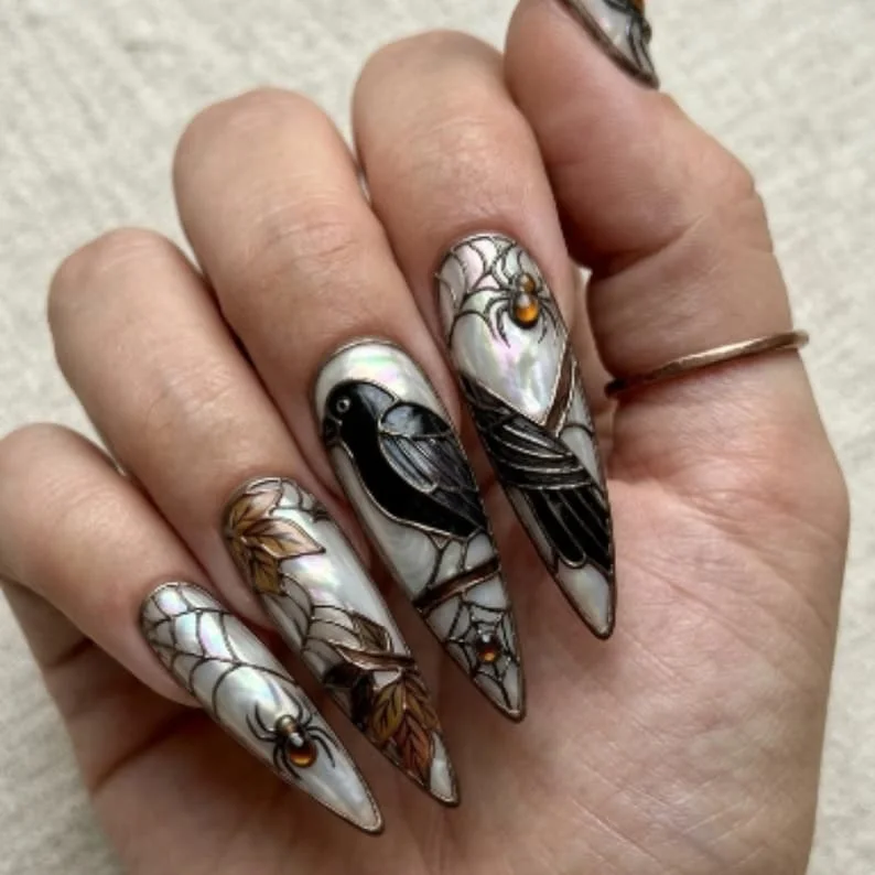 press on nails, custom press on nails, fake nails, Nails Art, stained glass nails, gold press on nails, 3d press on nails, luxury press on nails, handmade press on nails