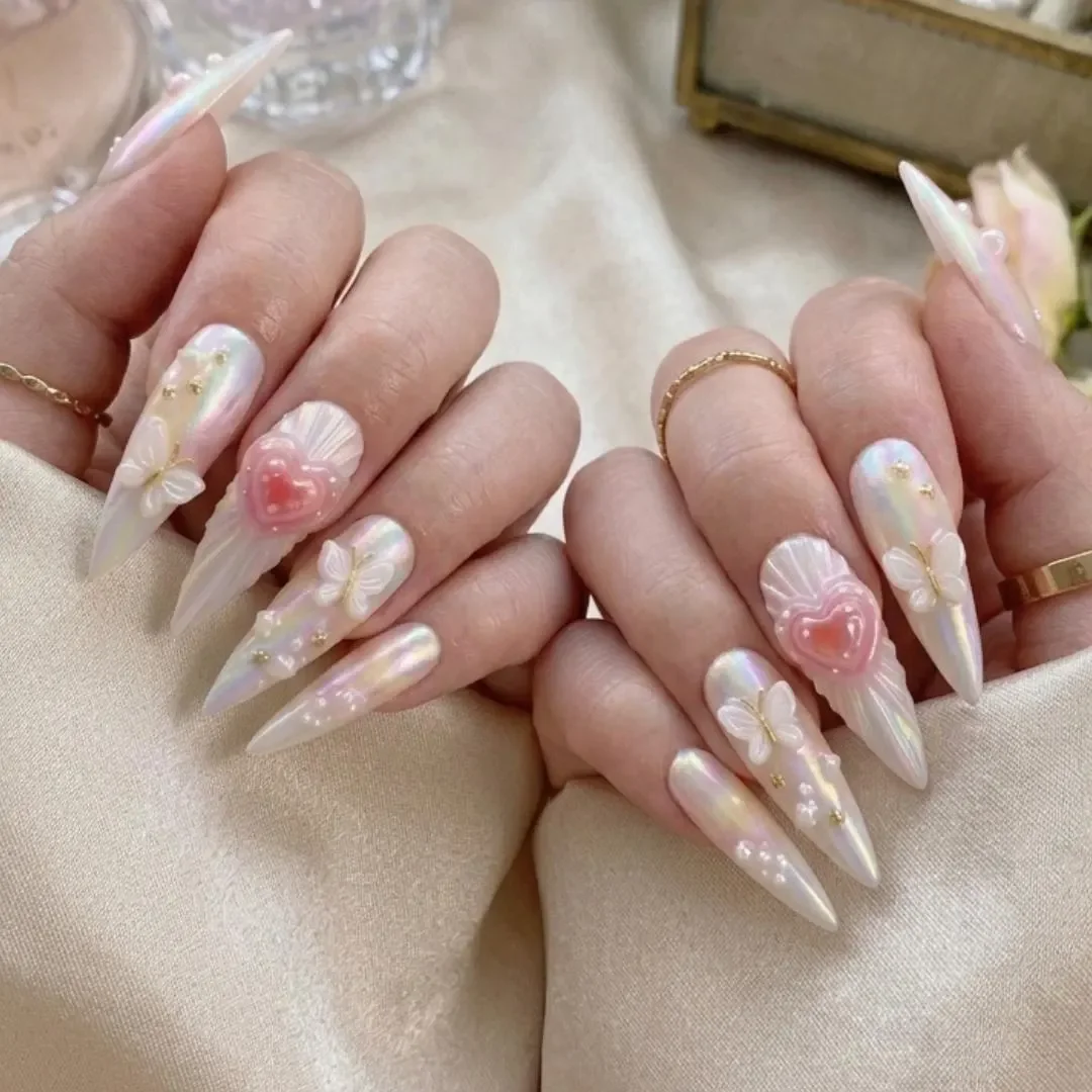 press on nails, custom press on nails, fake nails, Nails Art, stained glass nails, gold press on nails, 3d press on nails, luxury press on nails, handmade press on nails