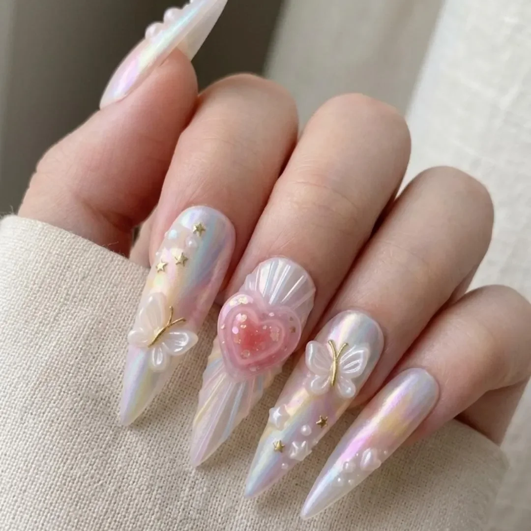 press on nails, custom press on nails, fake nails, Nails Art, stained glass nails, gold press on nails, 3d press on nails, luxury press on nails, handmade press on nails