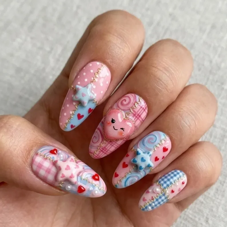 press on nails, custom press on nails, fake nails, Nails Art, stained glass nails, gold press on nails, 3d press on nails, luxury press on nails, handmade press on nails