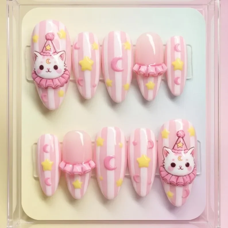 press on nails, custom press on nails, fake nails, Nails Art, stained glass nails, gold press on nails, 3d press on nails, luxury press on nails, handmade press on nails