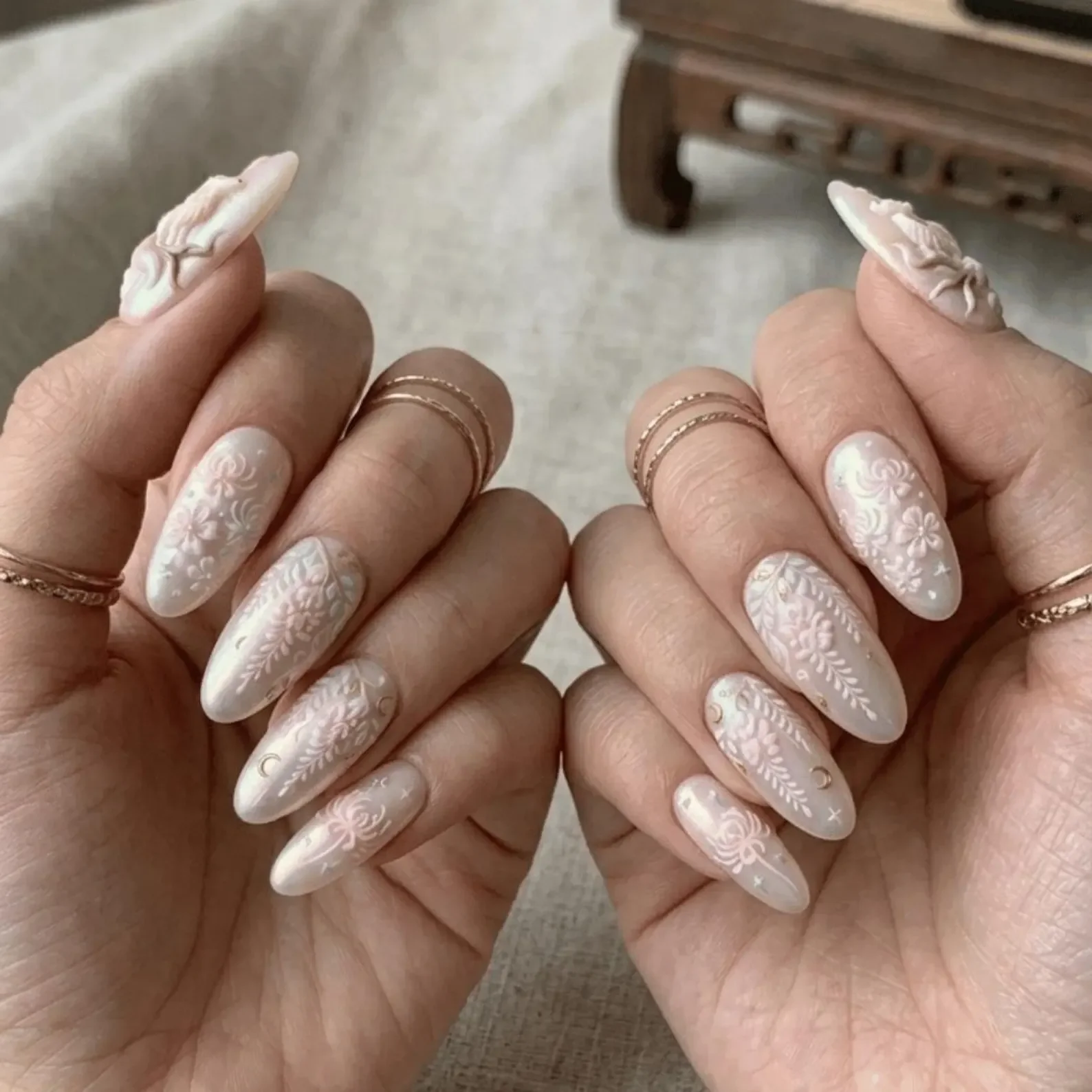 Fox Nail Art, 3D Nail Kit, press on nails, custom press on nails, fake nails, Nails Art, stained glass nails, gold press on nails, 3d press on nails, luxury press on nails, handmade press on nails