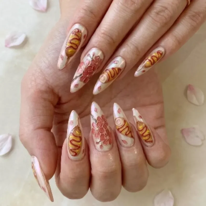 press on nails, custom press on nails, fake nails, Nails Art, stained glass nails, gold press on nails, 3d press on nails, luxury press on nails, handmade press on nails