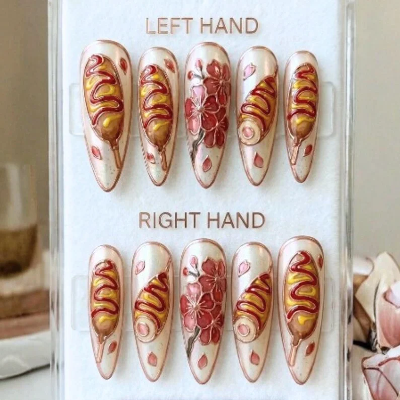 press on nails, custom press on nails, fake nails, Nails Art, stained glass nails, gold press on nails, 3d press on nails, luxury press on nails, handmade press on nails