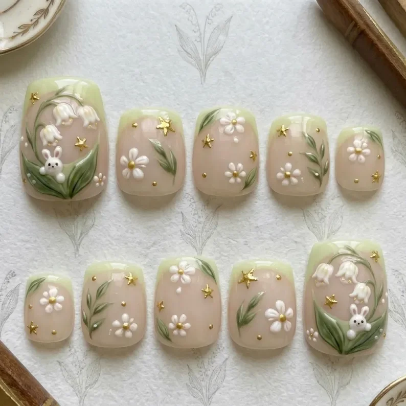 press on nails, custom press on nails, fake nails, Nails Art, stained glass nails, gold press on nails, 3d press on nails, luxury press on nails, handmade press on nails