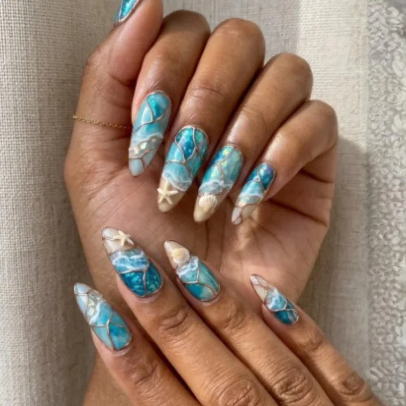 press on nails, custom press on nails, fake nails, Nails Art, stained glass nails, gold press on nails, 3d press on nails, luxury press on nails, handmade press on nails