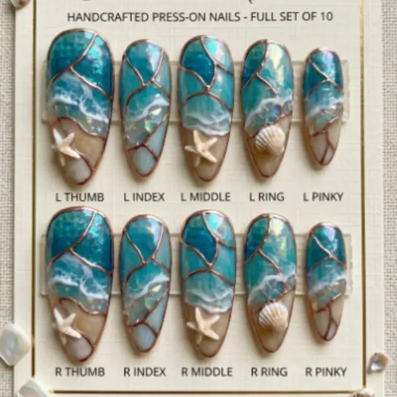 press on nails, custom press on nails, fake nails, Nails Art, stained glass nails, gold press on nails, 3d press on nails, luxury press on nails, handmade press on nails